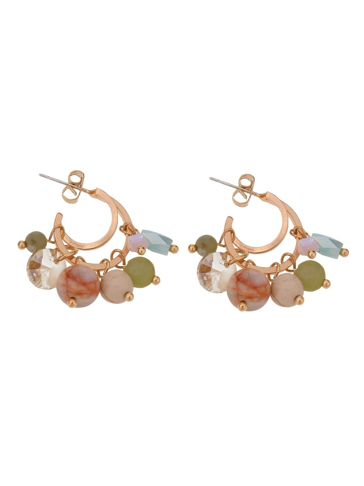 Kolczyki damskie z koralikami