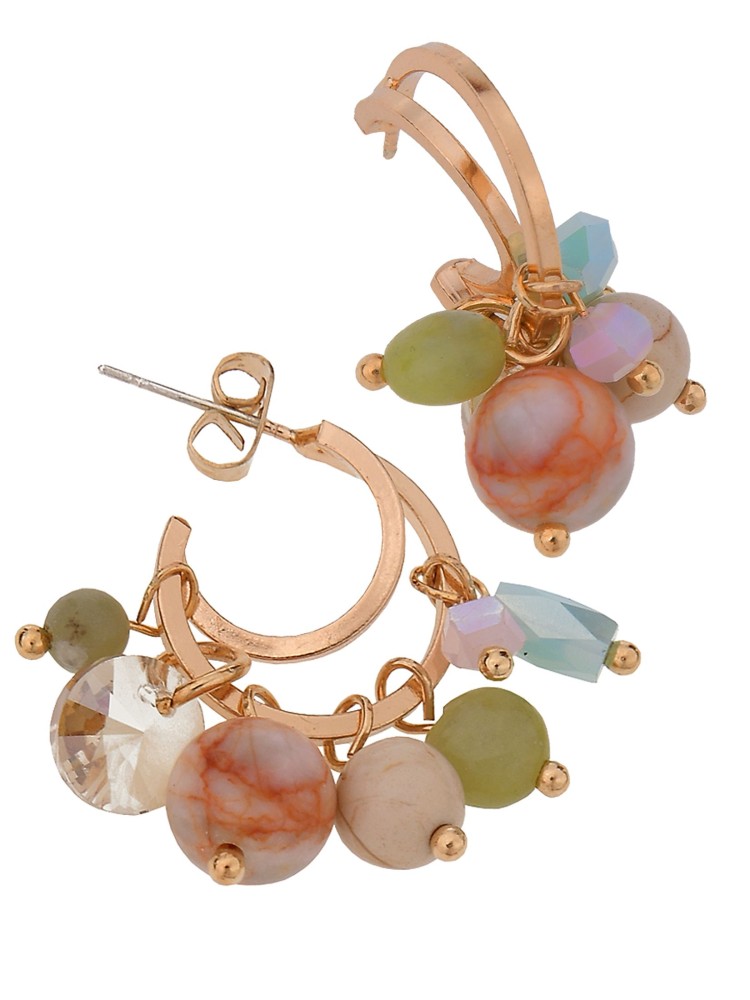 Kolczyki damskie z koralikami