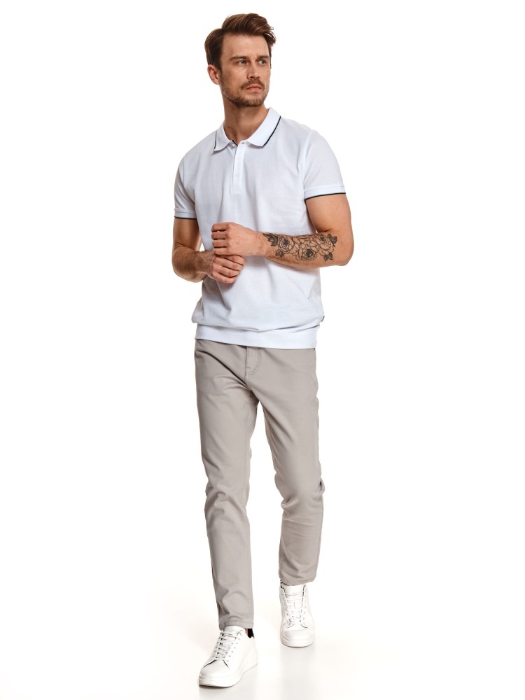 T-shirt polo ze ściągaczem