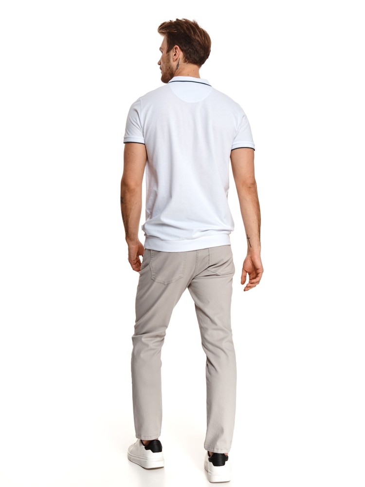 T-shirt polo ze ściągaczem