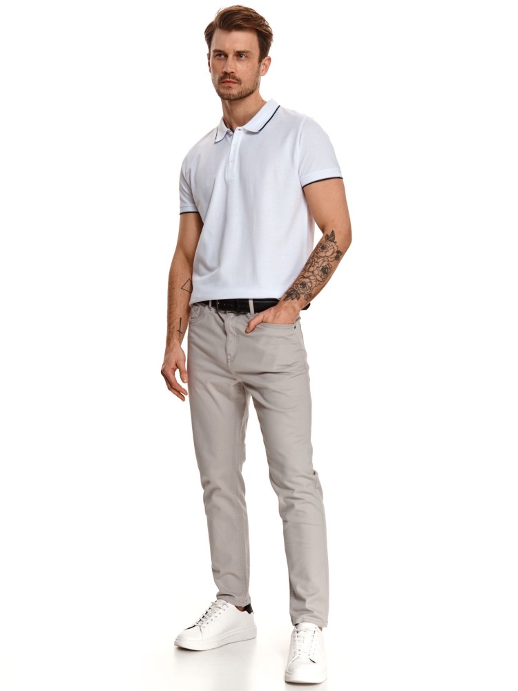 T-shirt polo ze ściągaczem