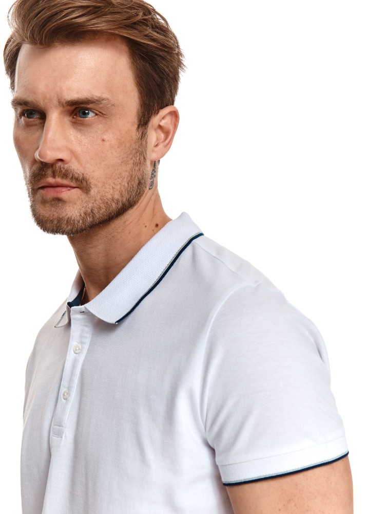 T-shirt polo ze ściągaczem