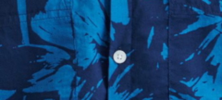 Koszula krótki rękaw męska z printem regular fit