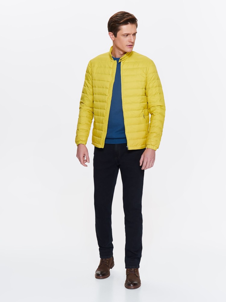 Kurtka męska pikowana z naturalnym puchem