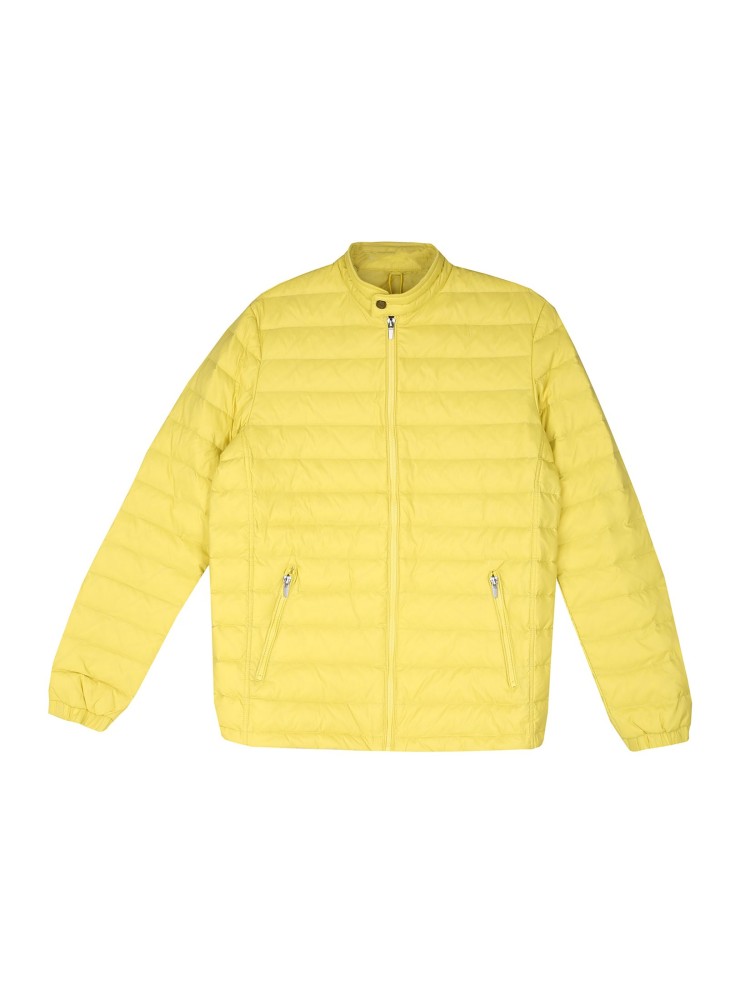 Kurtka męska pikowana z naturalnym puchem