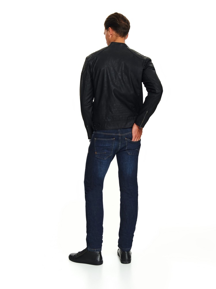 Kurtka typu ramoneska z ekologicznej skóry