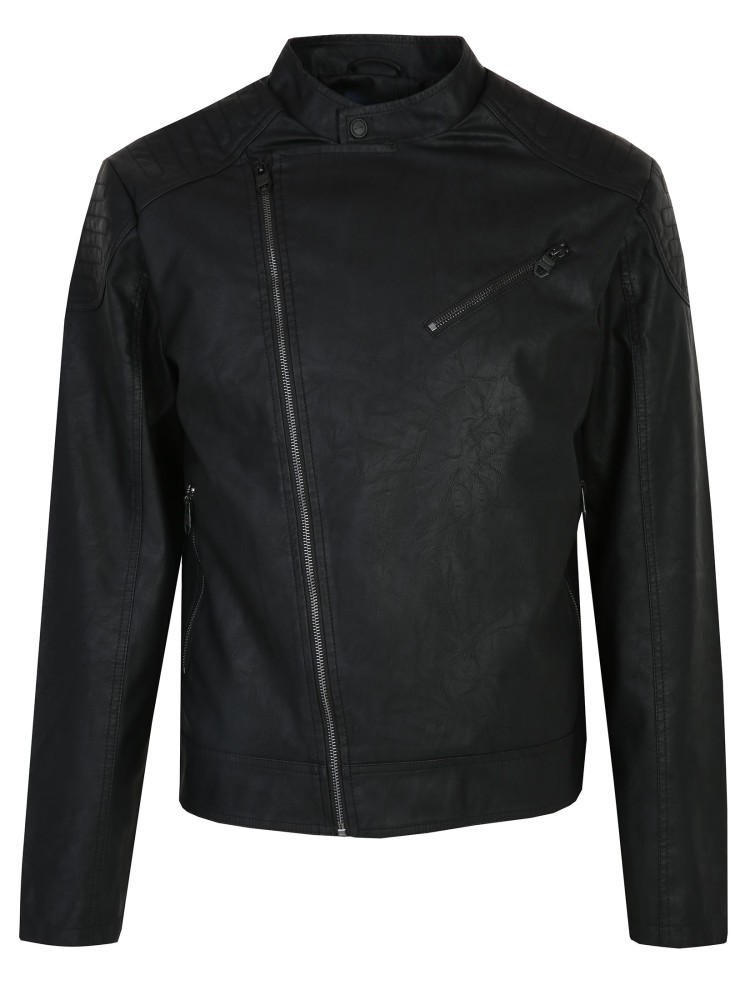 Kurtka typu ramoneska z ekologicznej skóry