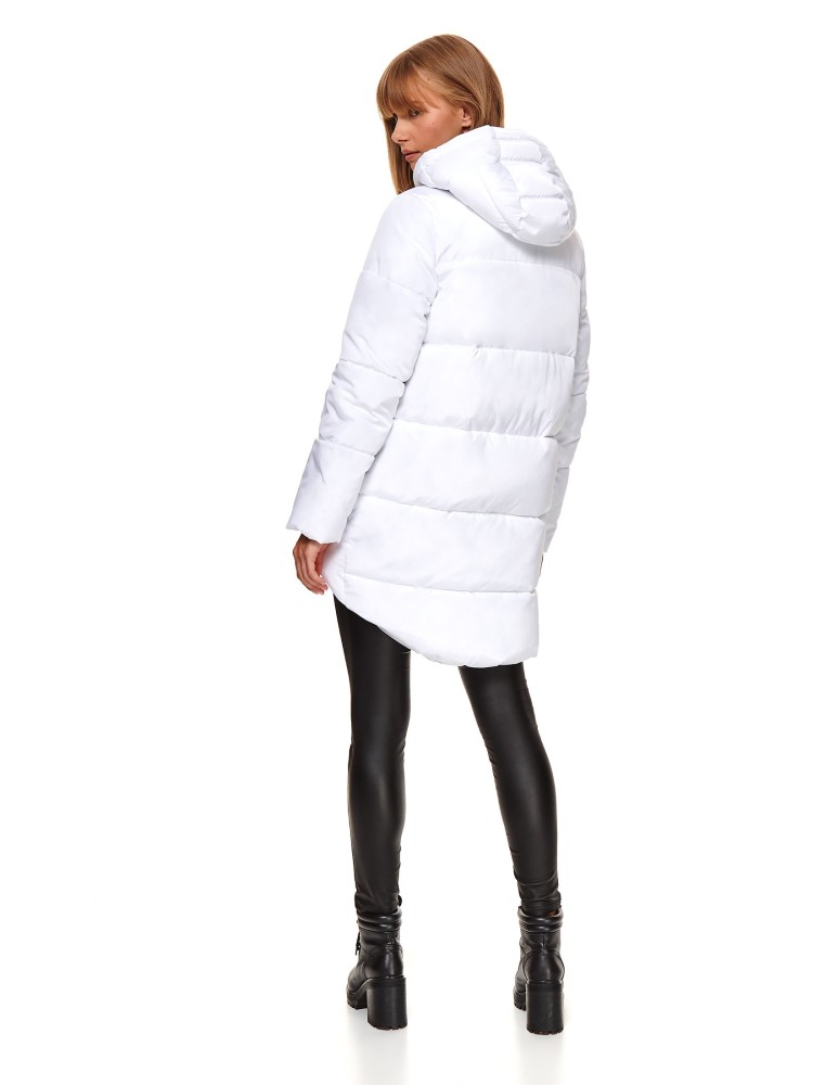 Pikowana kurtka z odblaskowymi taśmami