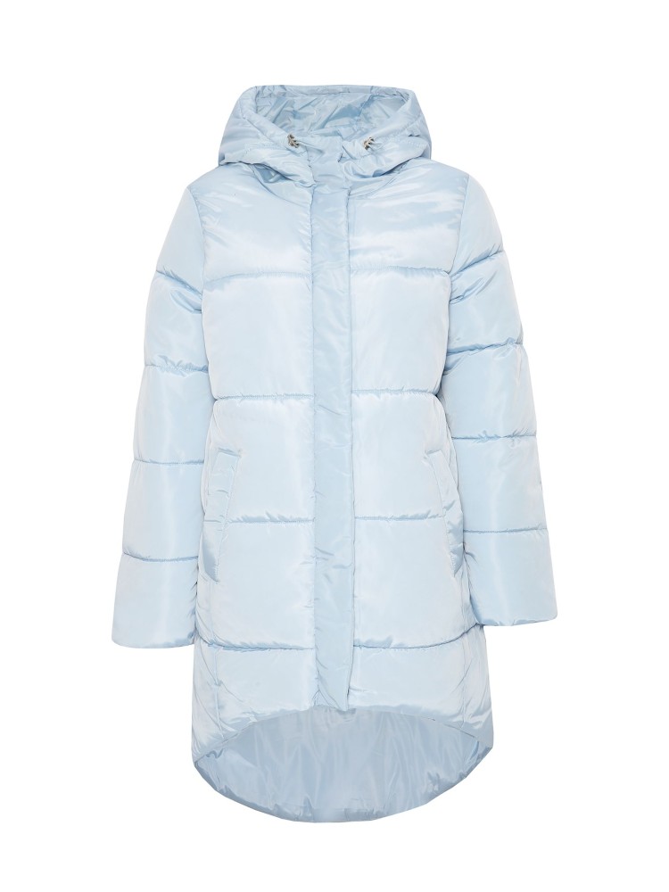 Pikowana kurtka z dekoracyjną taśmą