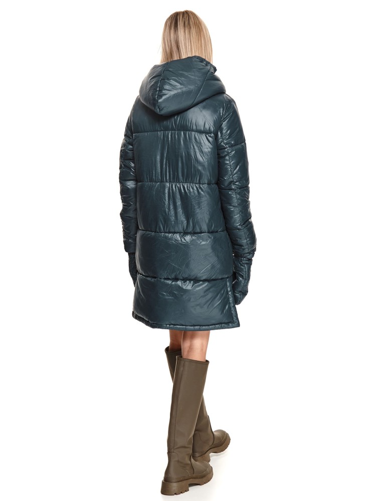 Dłuższa kurtka z rękawiczkami