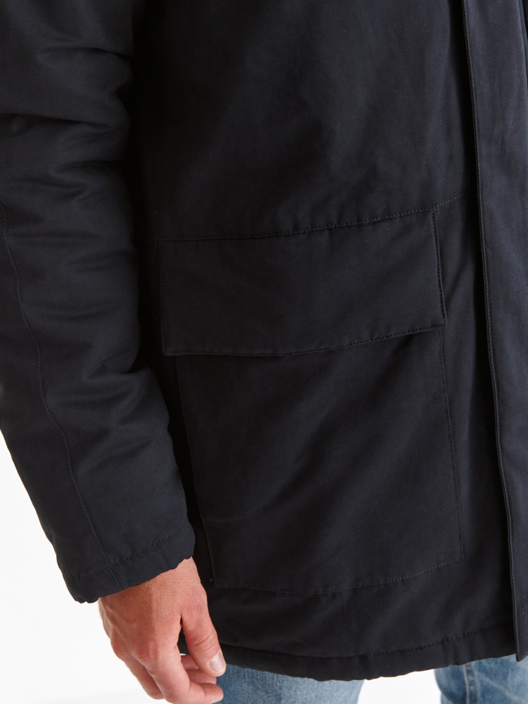 Kurtka parka z odpinanym kapturem