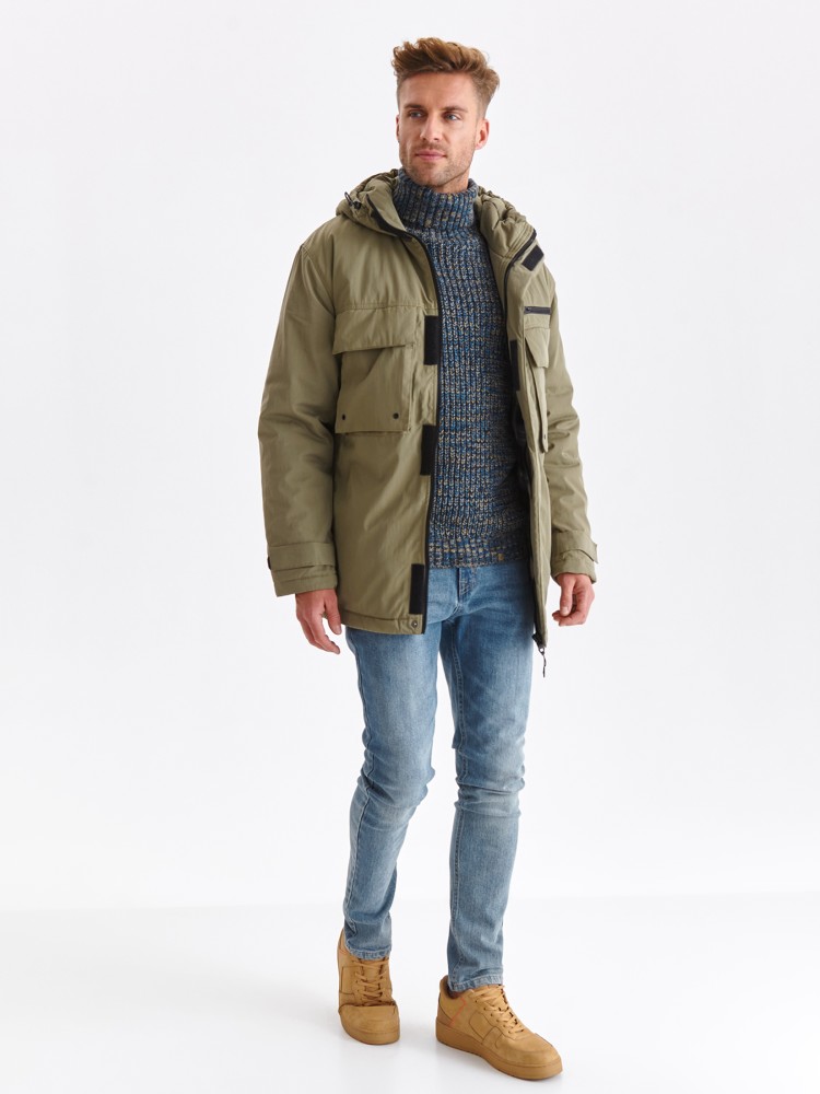 Kurtka parka z tkaniny hydrofobowej