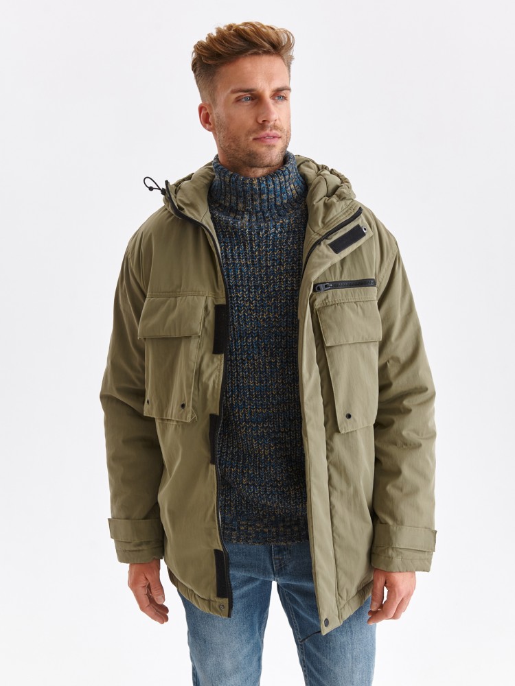 Kurtka parka z tkaniny hydrofobowej