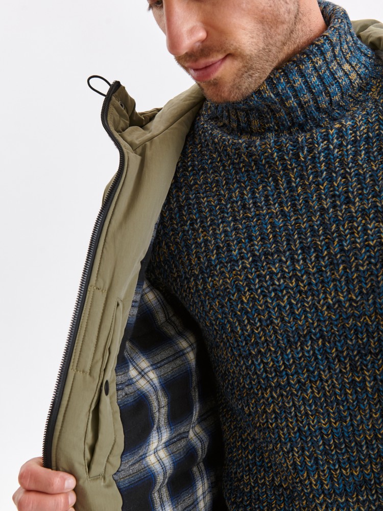 Kurtka parka z tkaniny hydrofobowej