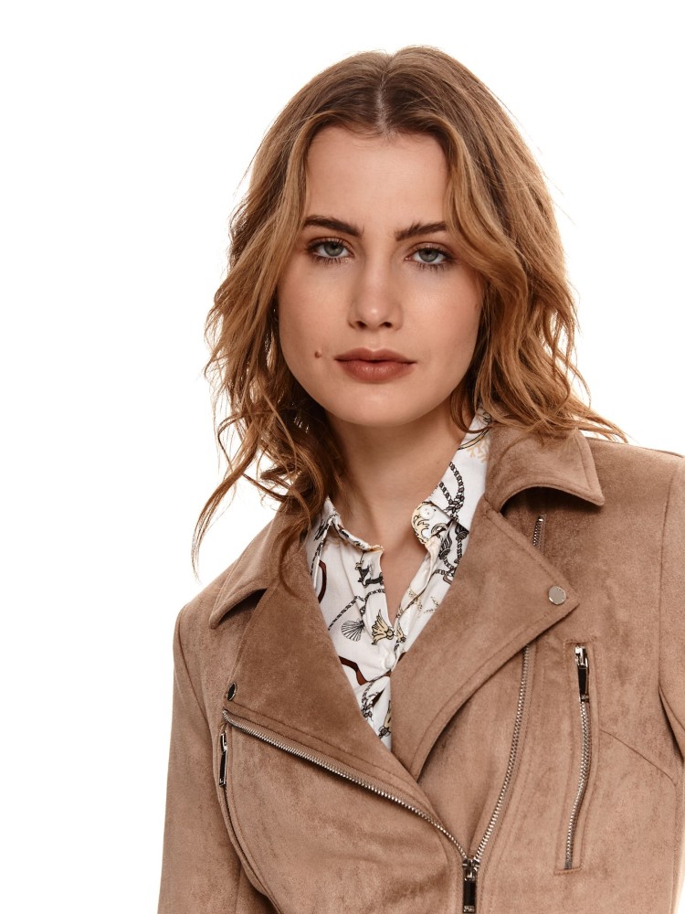 Ramoneska z paskiem z eko zamszu