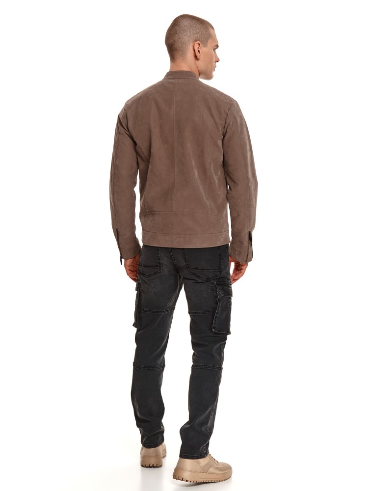 Kurtka typu biker ze skóry ekologicznej Kurtka typu biker ze skóry ekologicznej