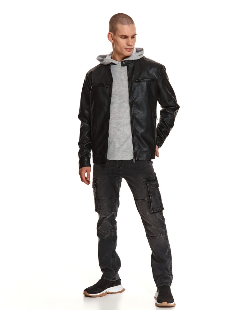 Kurtka biker ze sztucznej skóry Kurtka biker ze sztucznej skóry