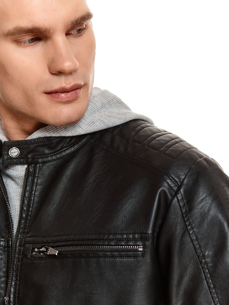 Kurtka biker ze sztucznej skóry Kurtka biker ze sztucznej skóry