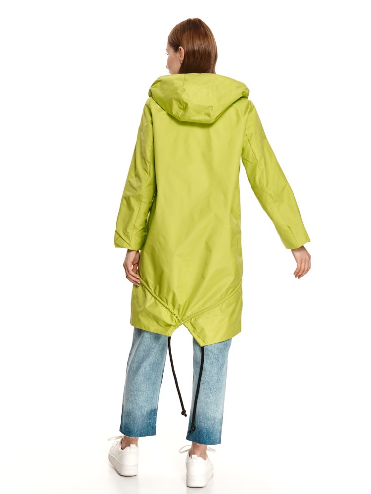 Neonowa kurtka z kapturem