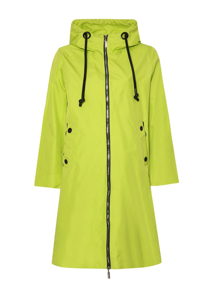 Neonowa kurtka z kapturem