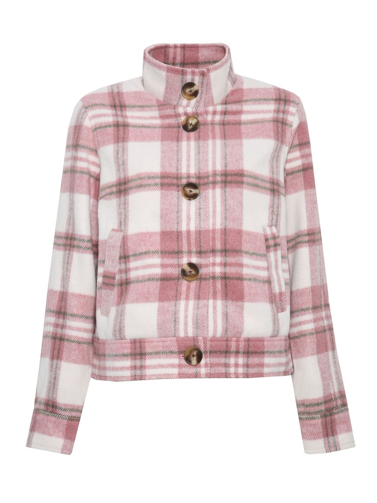 Krótka kurtka w kratę