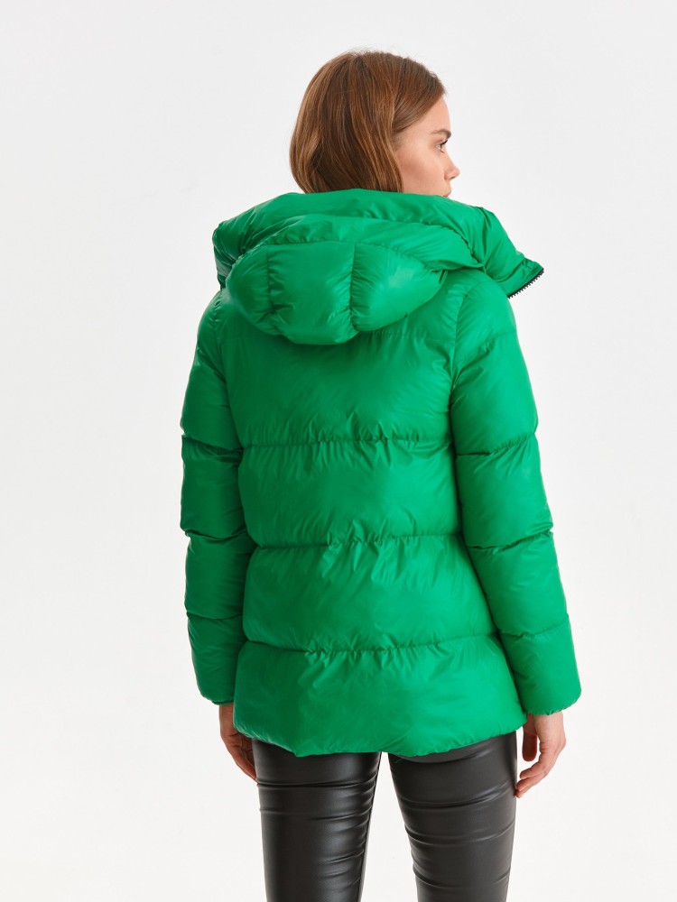 Krótka kurtka zimowa z kapturem Krótka kurtka zimowa z kapturem