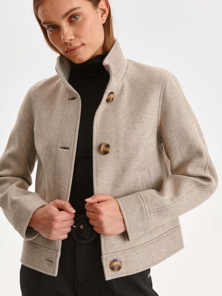 Krótka kurtka ze stójką