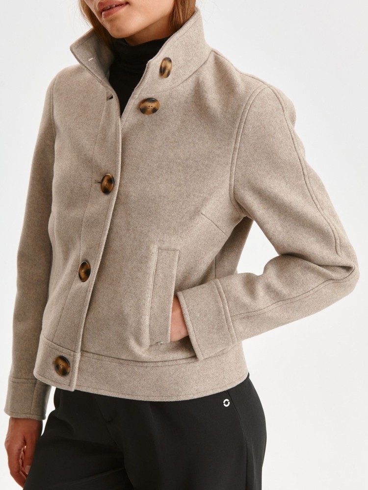 Krótka kurtka ze stójką