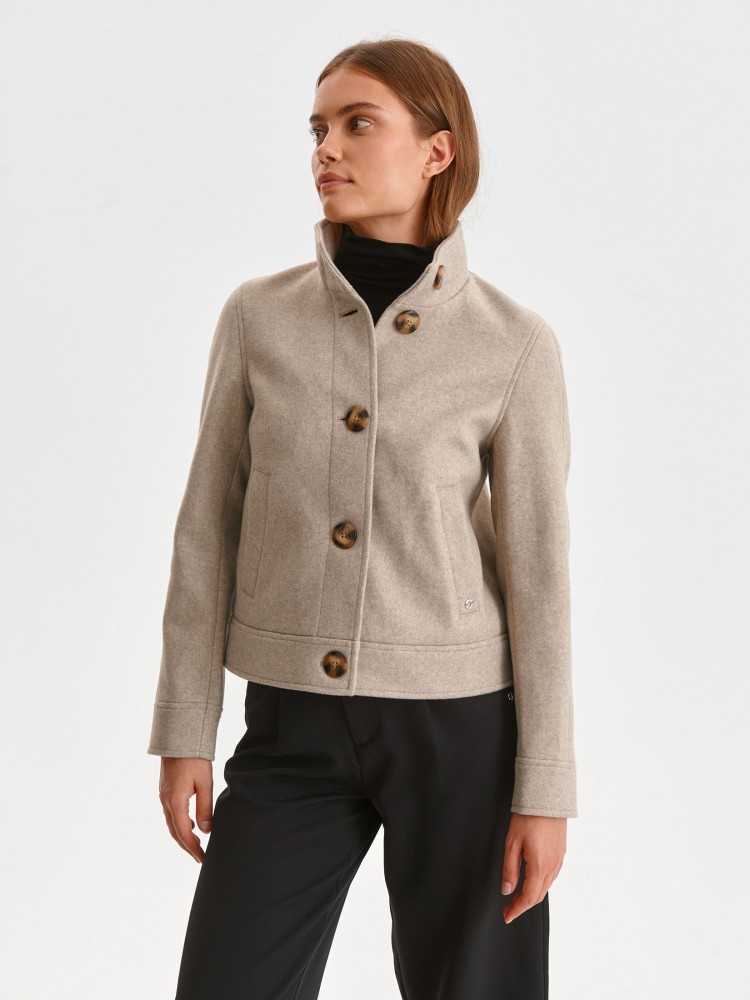 Krótka kurtka ze stójką