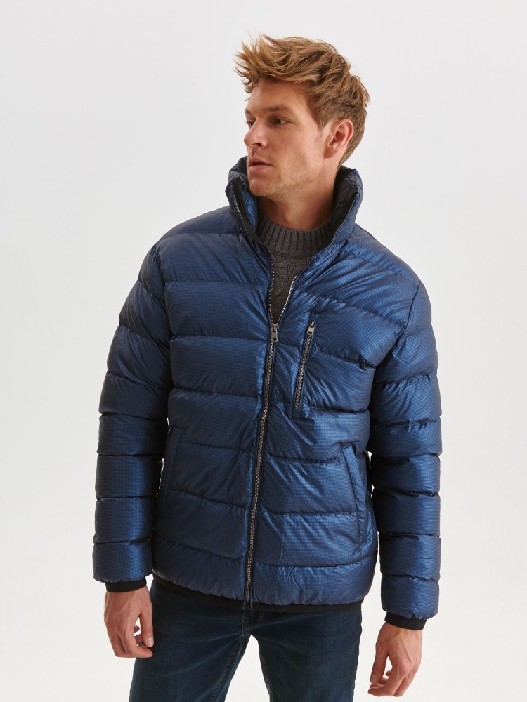 Zimowa kurtka pikowana ze stójka Zimowa kurtka pikowana ze stójka