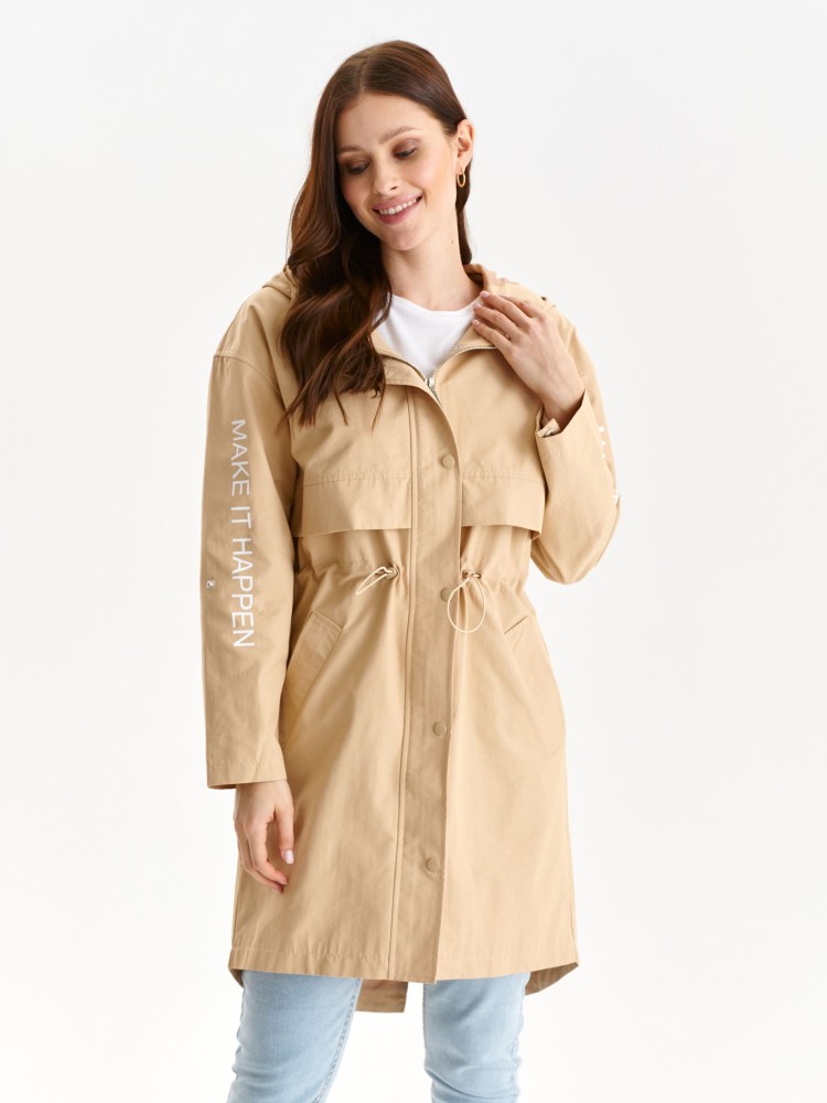 Parka z napisem na rękawie Parka z napisem na rękawie