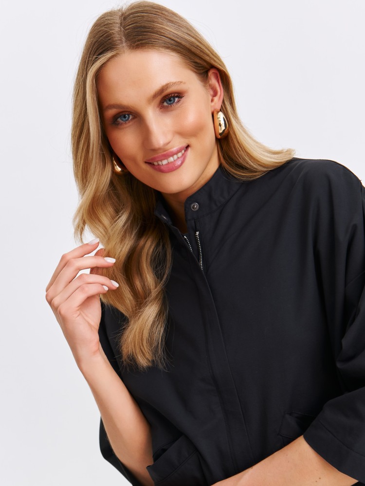 Czarna kurtka bomberka  Czarna kurtka bomberka