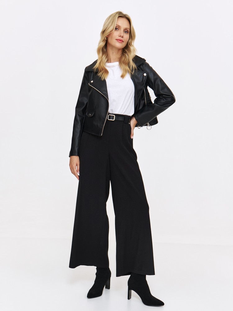 Krótka czarna ramoneska damska Krótka czarna ramoneska damska