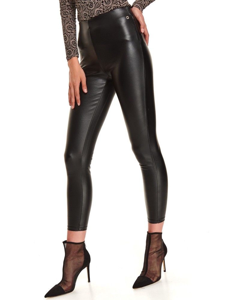 Legginsy damskie ze skóry ekologicznej