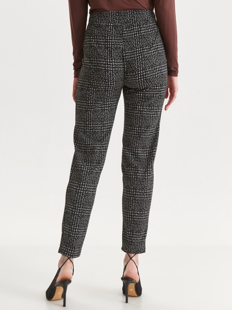 Legginsy w kratę z gumą w pasie Legginsy w kratę z gumą w pasie