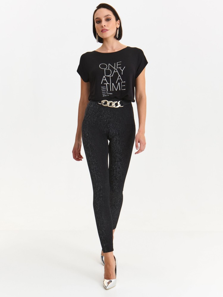 Legginsy z metaliczną nitką Legginsy z metaliczną nitką