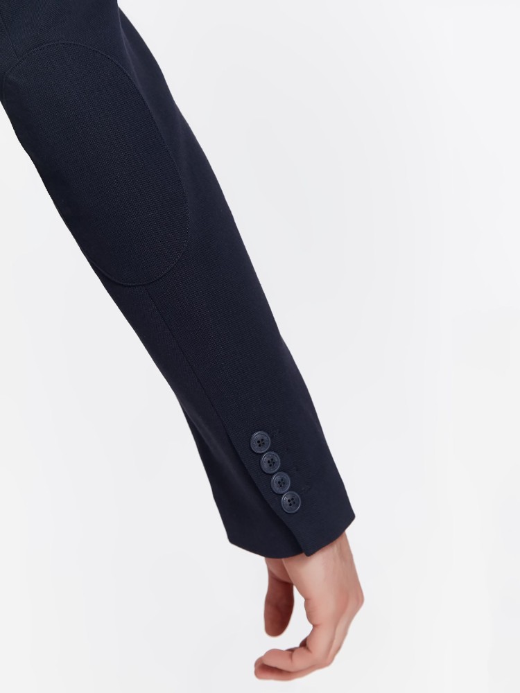 Marynarka męska o kroju regularnym ze strukturalnej dzianiny