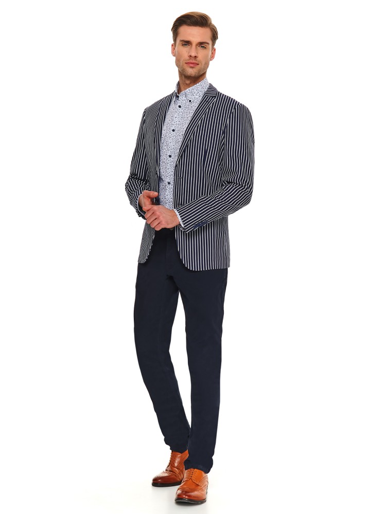 Marynarka w paski o kroju slim