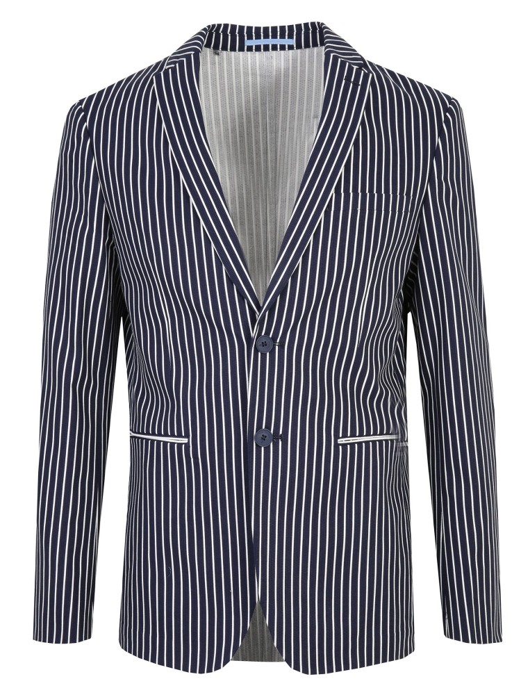 Marynarka w paski o kroju slim