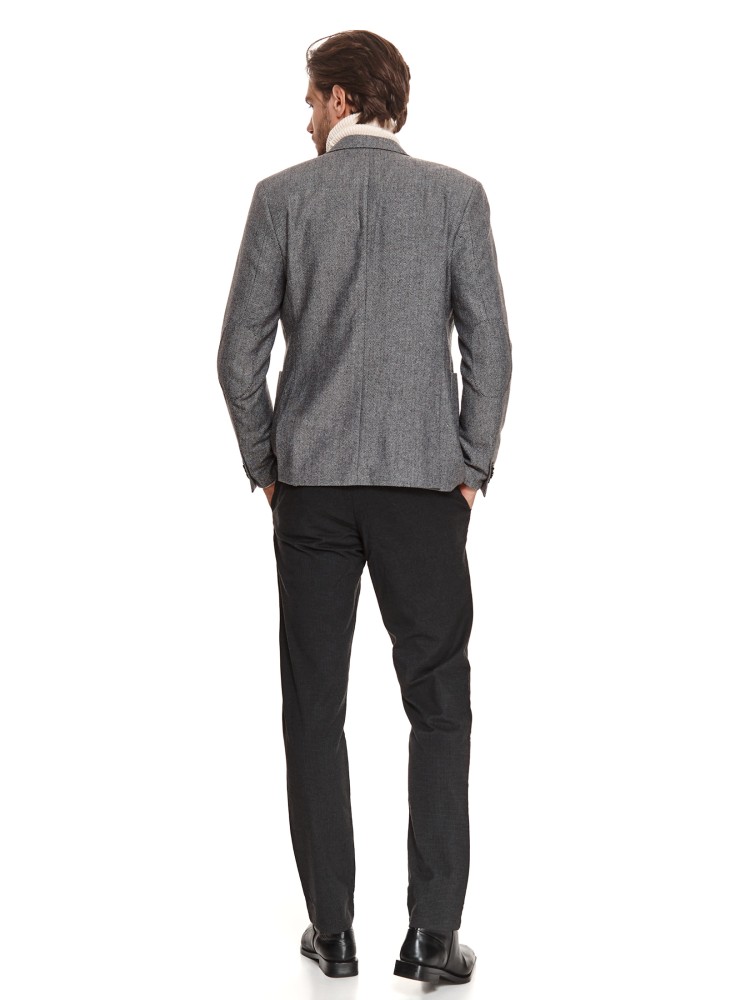 Marynarka z tkaniny w jodełkę