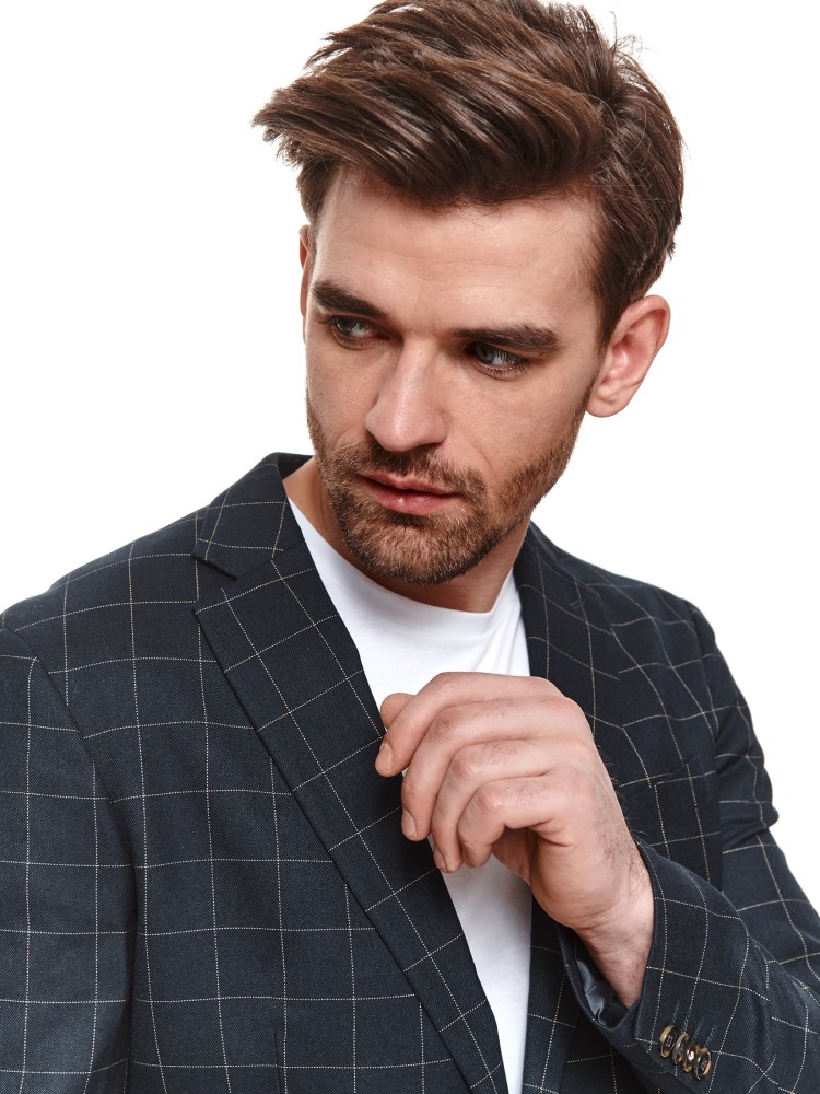 Marynarka klasyczna w kratę 