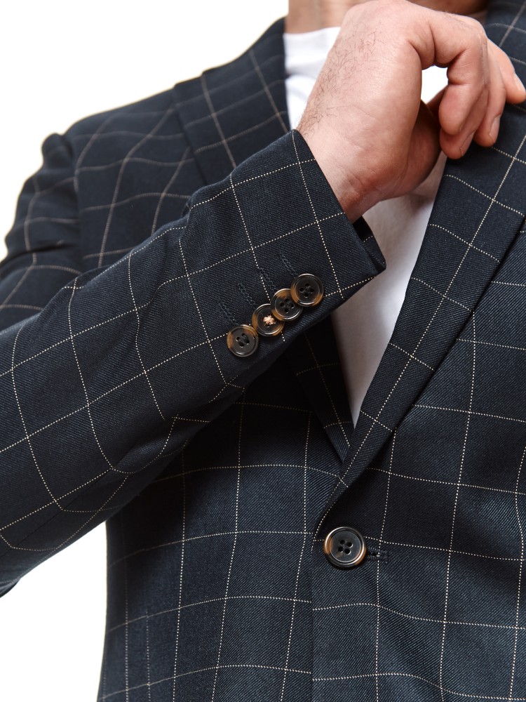 Marynarka klasyczna w kratę 