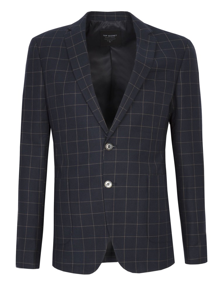 Marynarka klasyczna w kratę 