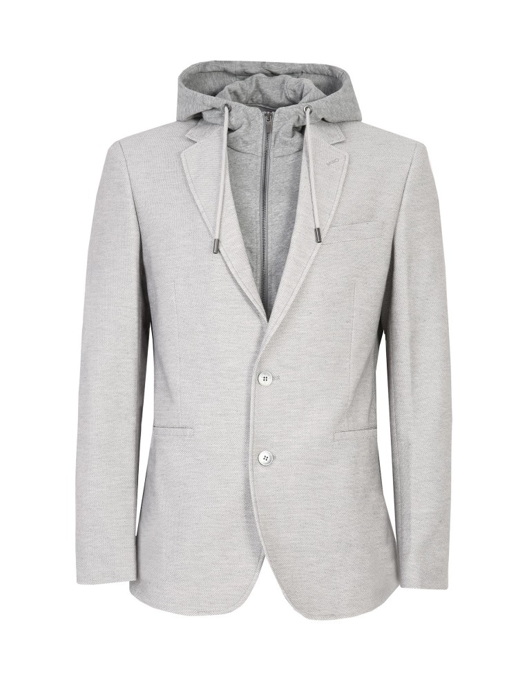 Marynarka dzianinowa z odpinanym kapturem Marynarka dzianinowa z odpinanym kapturem