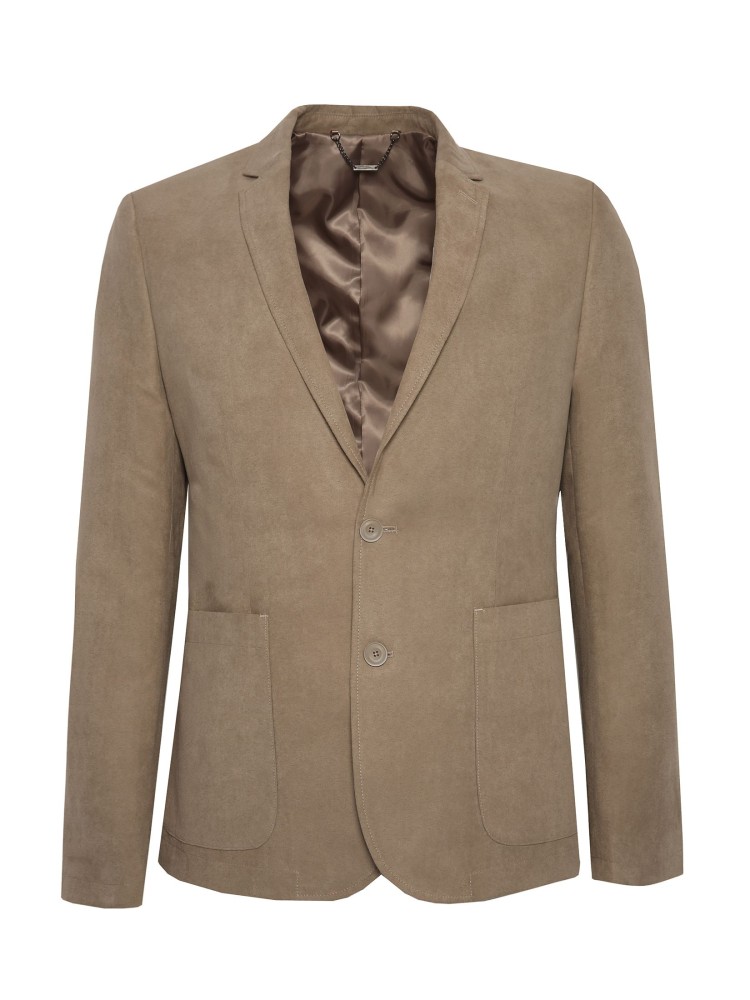 Marynarka ze sztucznego zamszu