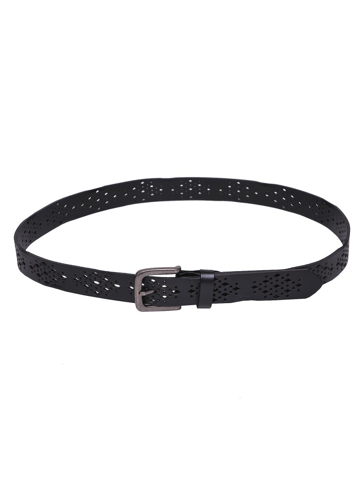 Skórzany ażurowy pasek