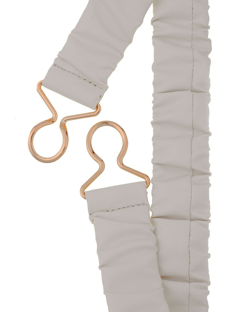 Marszczony pasek z ekoskóry