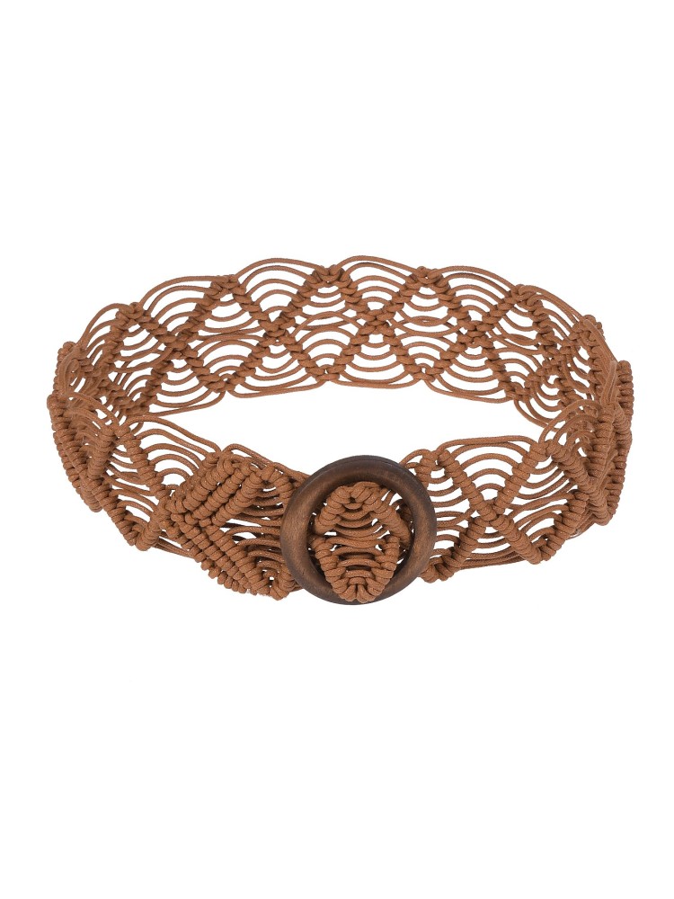 Pleciony pasek damski