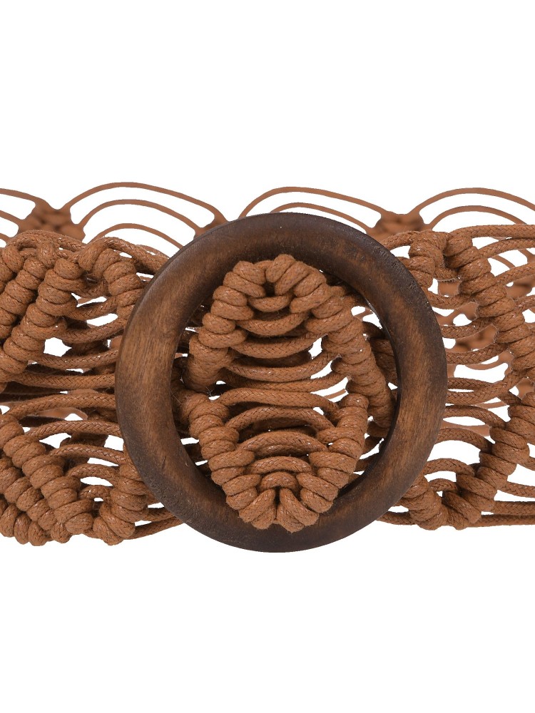 Pleciony pasek damski