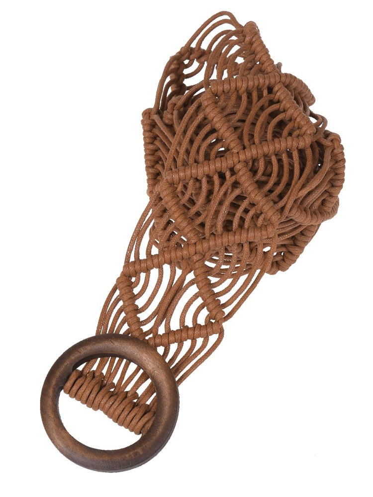 Pleciony pasek damski